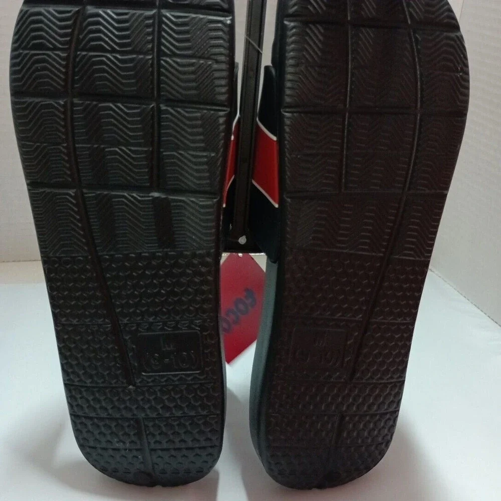 Tampa Bay Buccaneers FOCO Stripe Raised Slides‎ Sandals Men’s US M 9-10